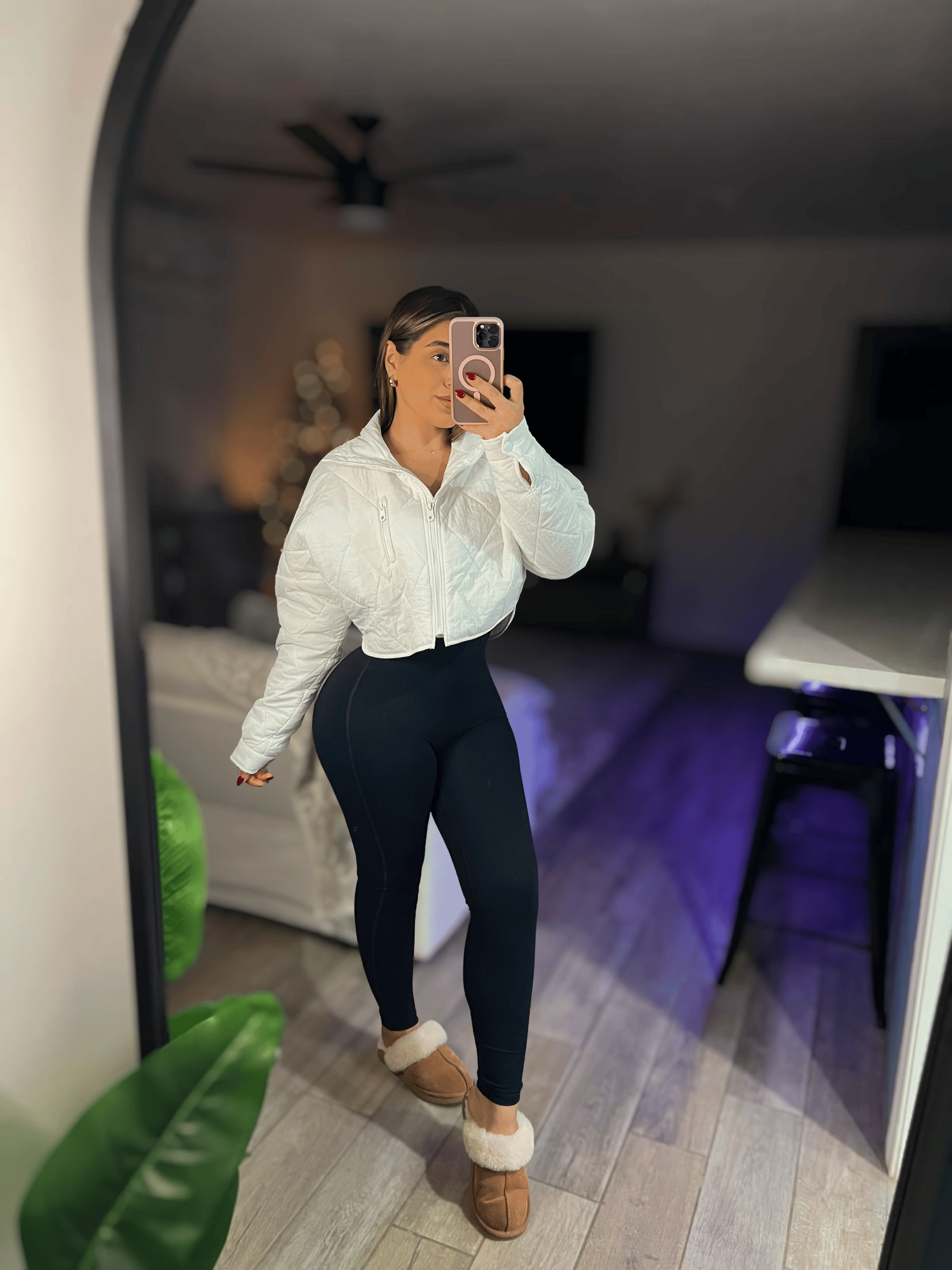 Bella Crop Jacket White